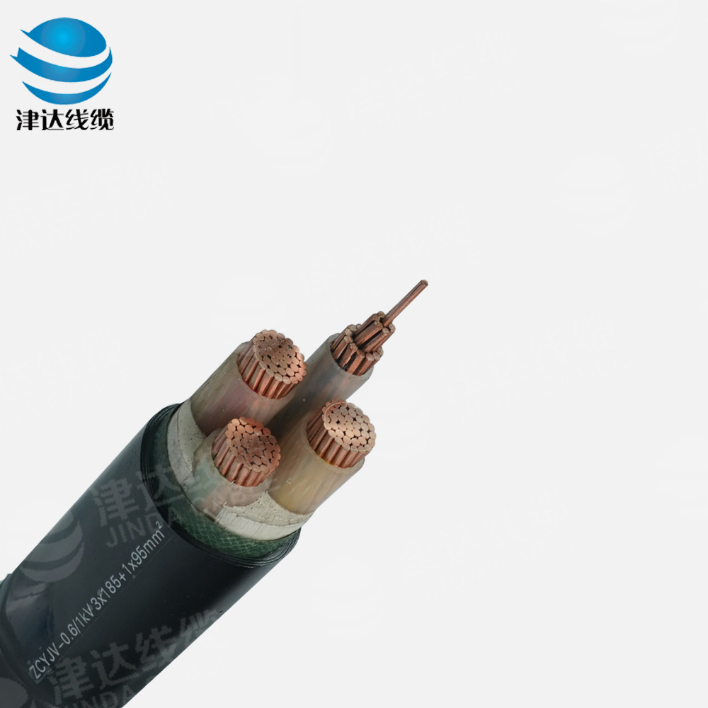 ZC-YJV 3*185+1*95銅芯交聯(lián)聚乙烯絕緣聚氯乙烯護(hù)套阻燃C類電力電纜